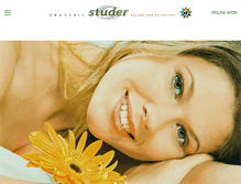 Tablet Screenshot of drogerie-studer.ch